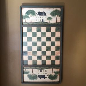 Primitive wall checker board.